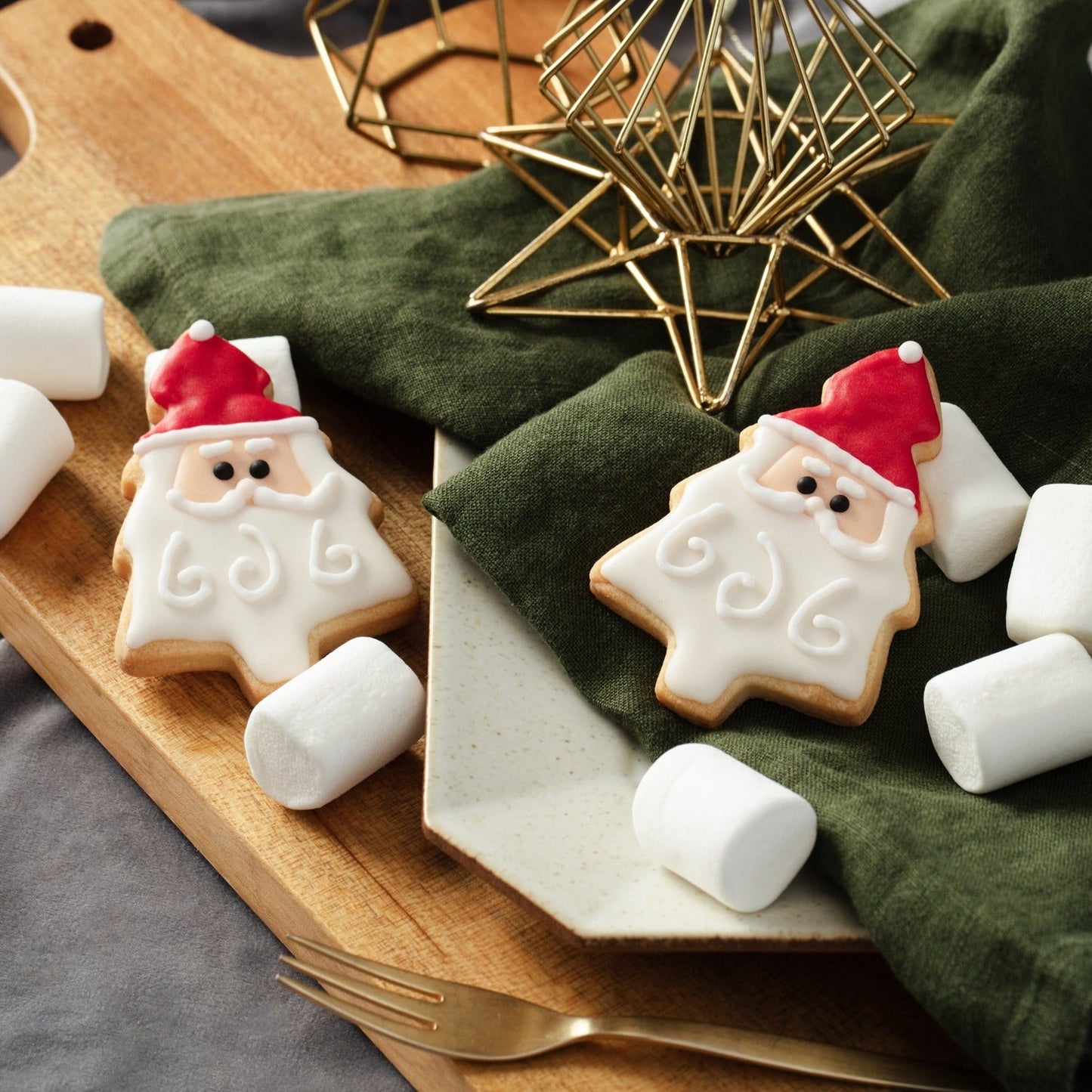 Christmas Tree Cookies with Marshmallows (1 pc) 聖誕樹棉花糖糖霜曲奇 (1件)