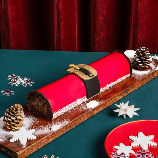 Bûche de Noël (Christmas Spices Chocolate and Pear Yule Log) (2 lbs) 香料朱古力及香梨聖誕樹幹蛋糕 (2磅)