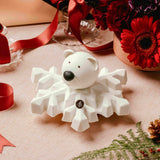 Polar Bear Cake on Snowflake Pistachio-Kataifi Chocolate (1 pc) 北極熊開心果脆脆朱古力 (1 件)