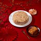 Lung King Heen Taro Pudding with Black Truffle and Air-dried Meat 龍景軒黑松露臘味芋頭糕